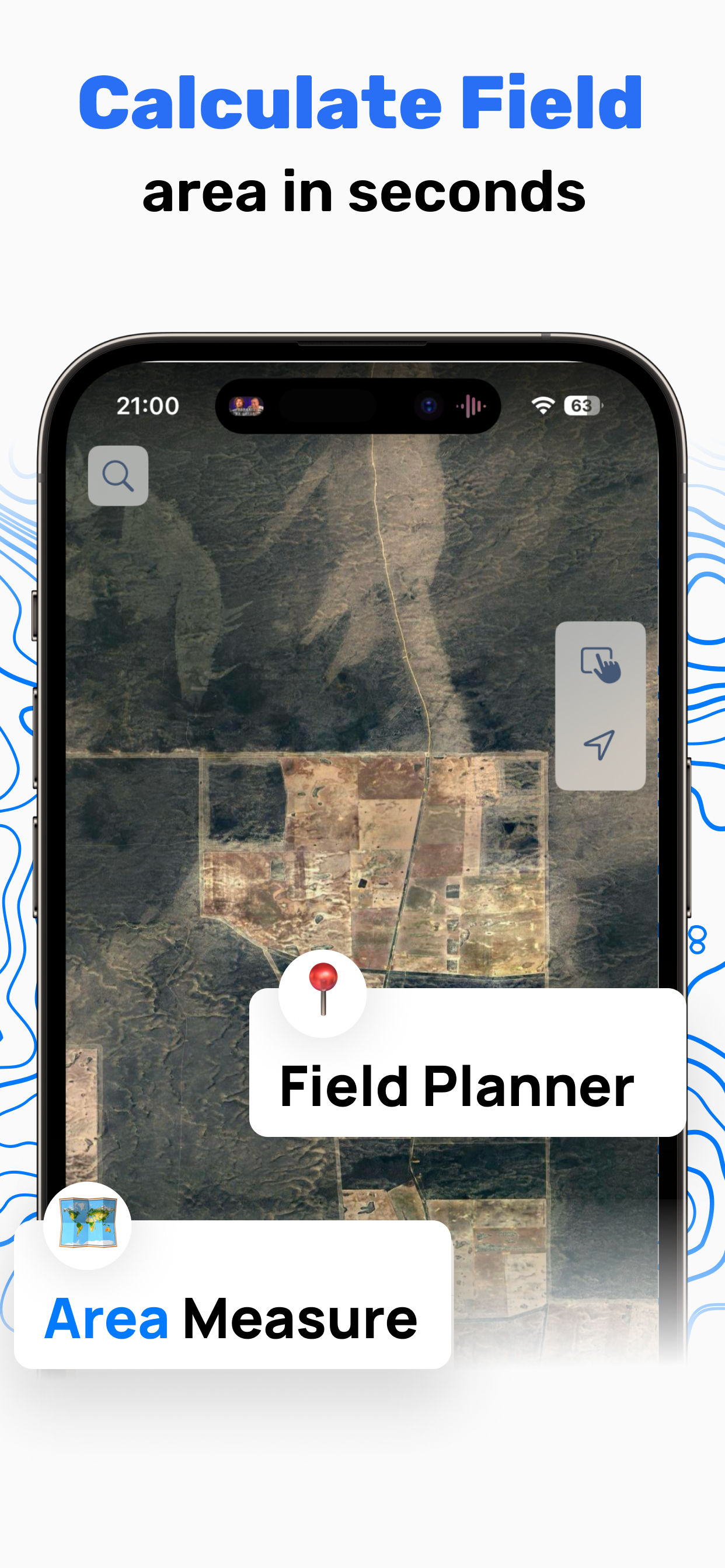 Measuring yard area on satellite imagery